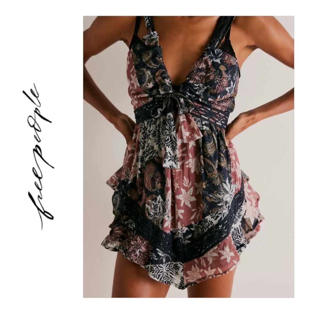 NEW Boho Ruffled Romper